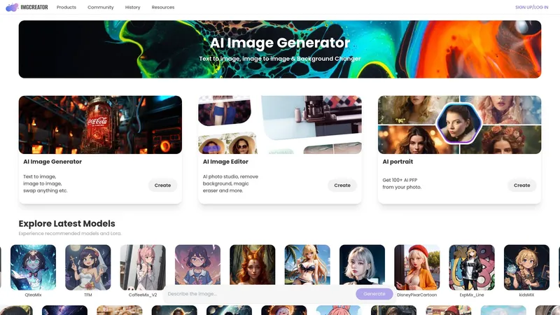 AI Image Generator -
              ImgCreator.AI