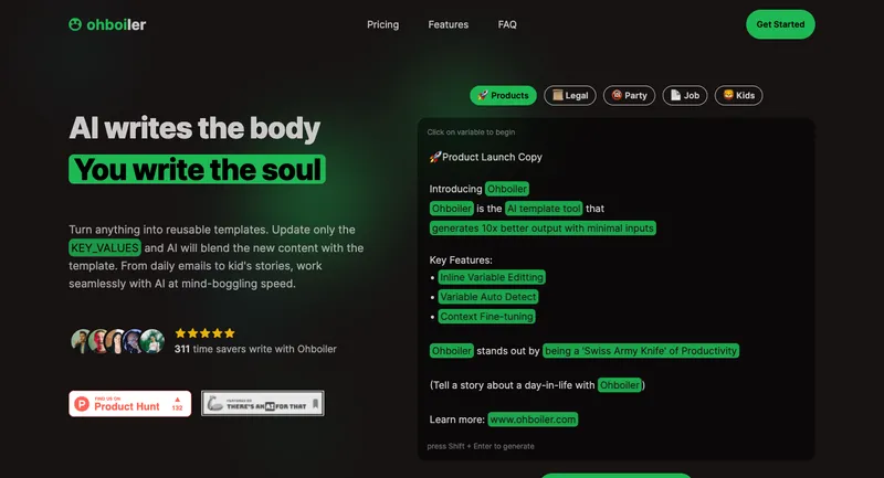 Ohboiler-Unlimited AI