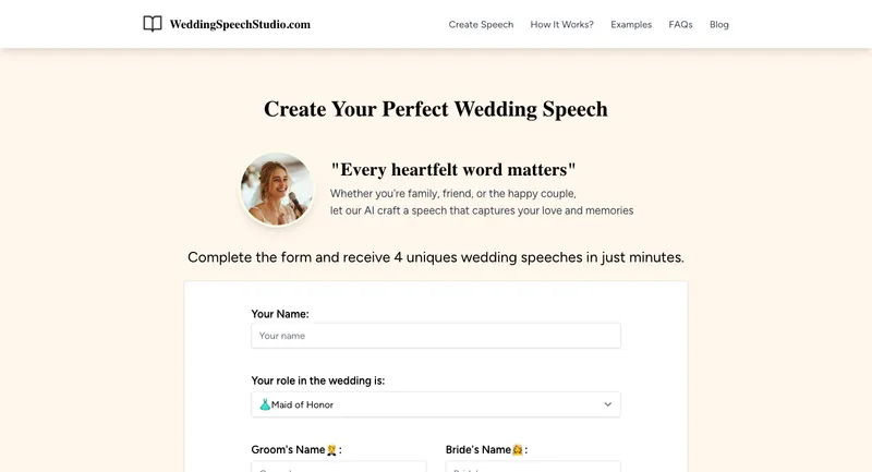 Wedding Speech Studio