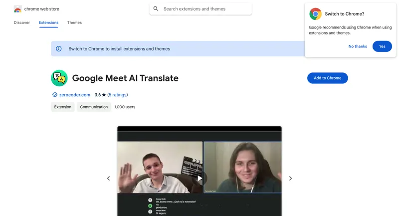 Google Meet AI Translate