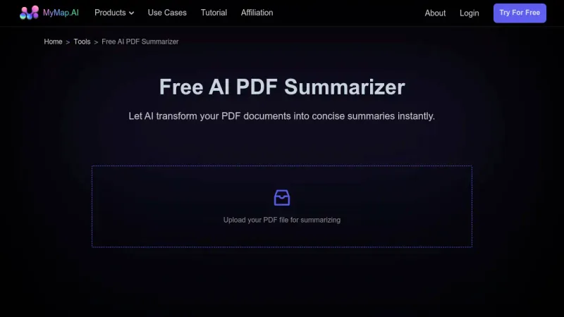 MyMap AI PDF Summarizer