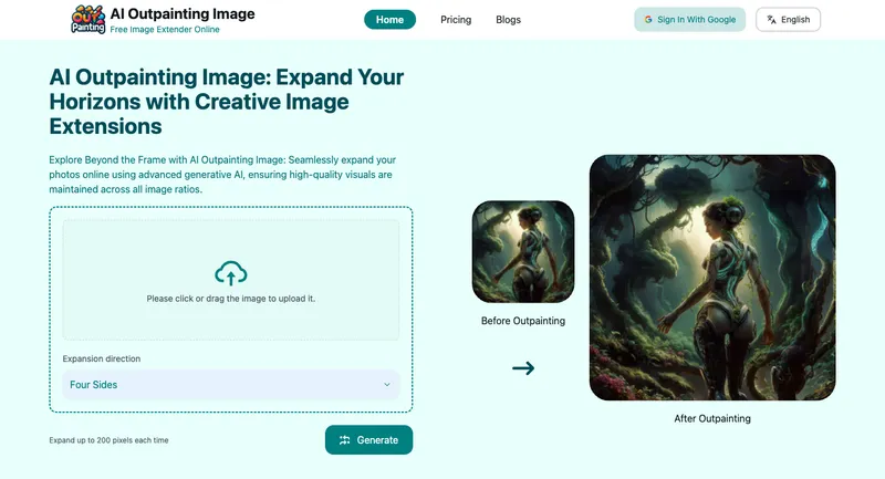 AI Outpainting Image
