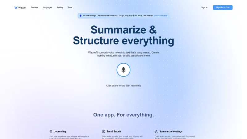 Wavve
              AI