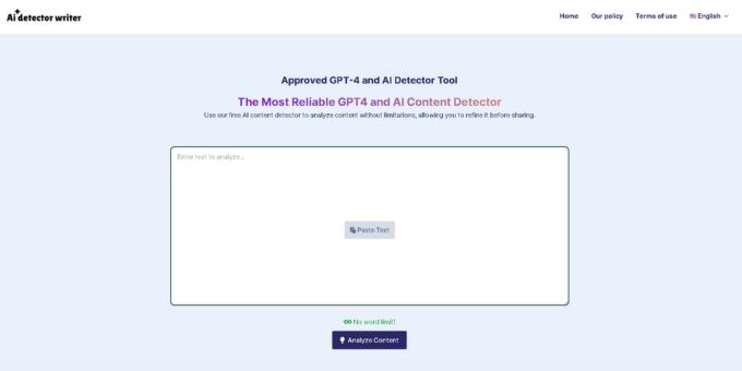 AI Detector Writer screenshot