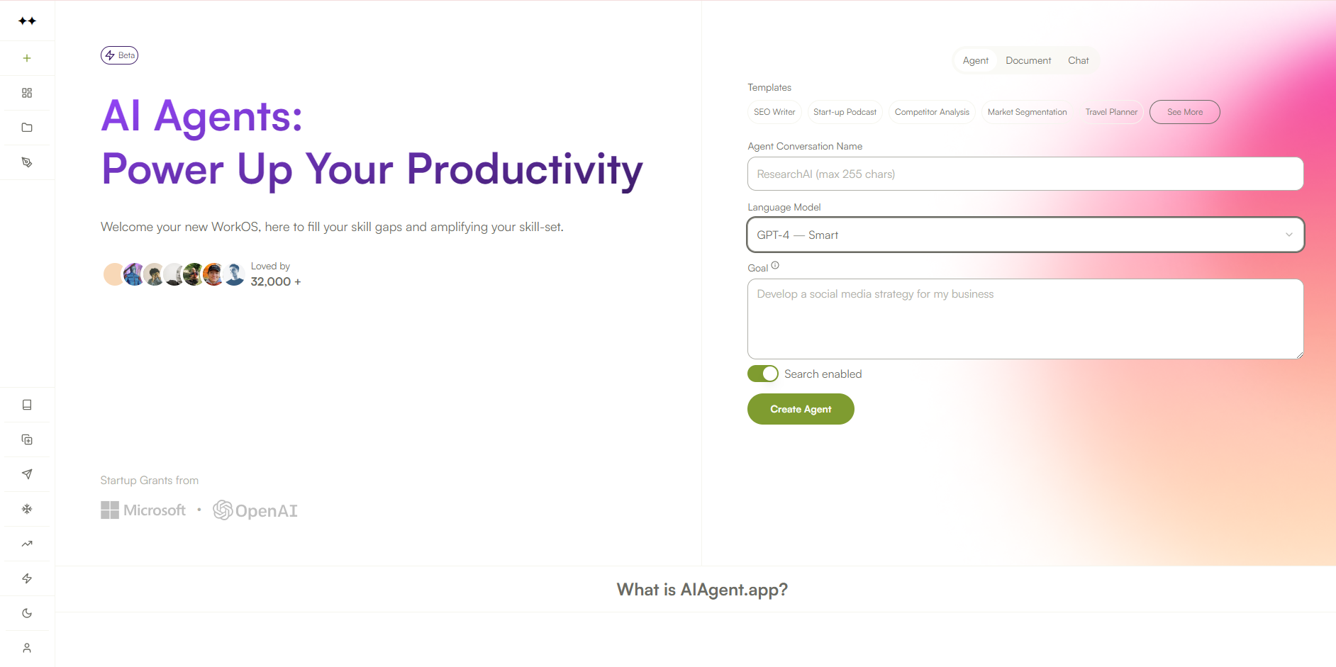 AI Agent App screenshot
