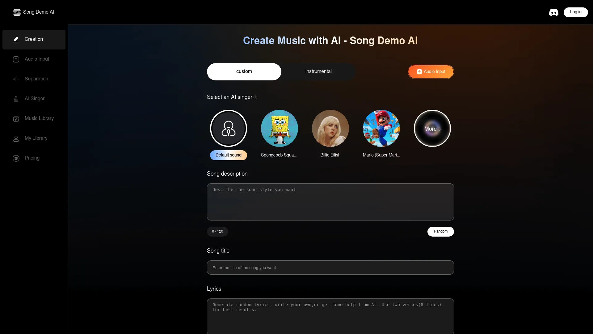 Song Demo AI - AI Music Generator