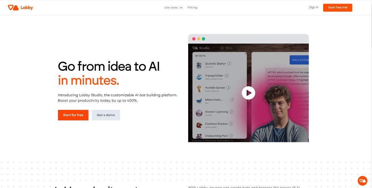Lobby Studio screenshot