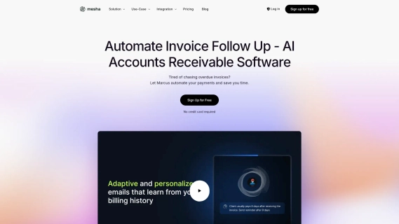 Mesha: AI-Powered Accounts Receivable Software