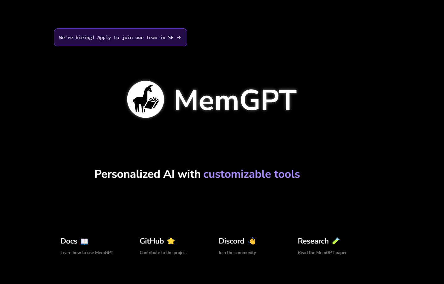 MemGPT screenshot