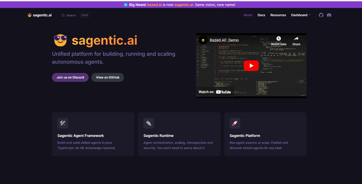 SagenticAI screenshot