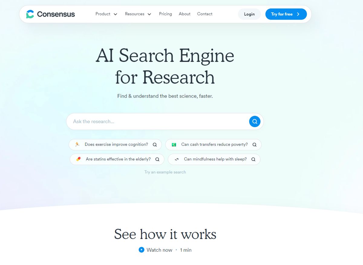 Consensus screenshot