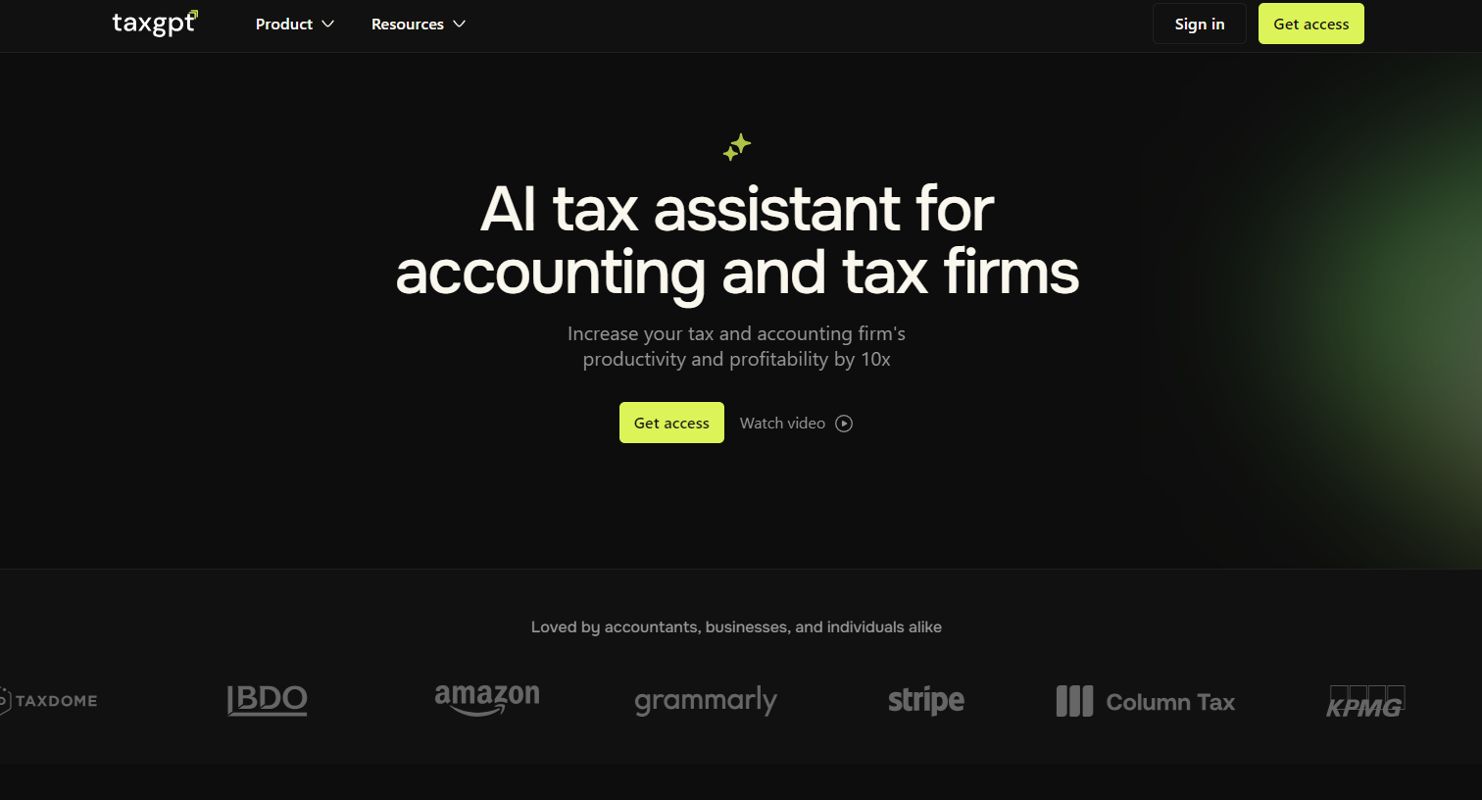 TaxGPT screenshot