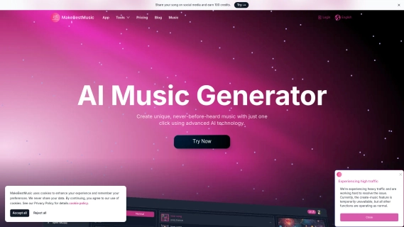 MakeBestMusic - AI Music Generator