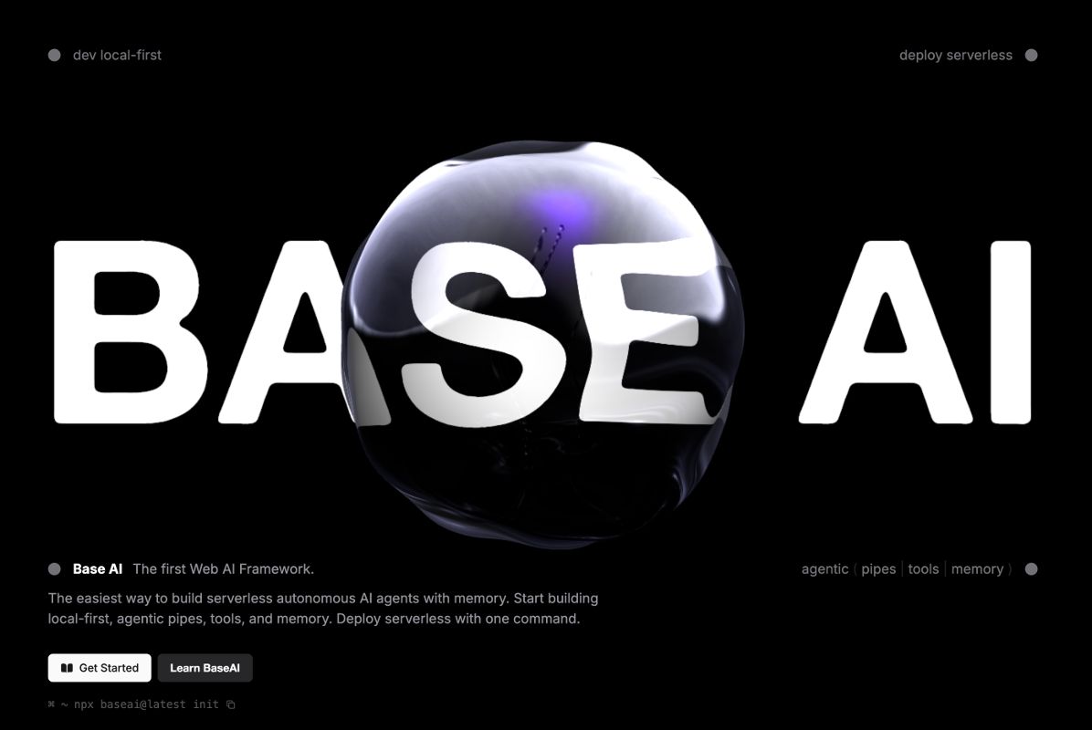 BaseAI.dev screenshot