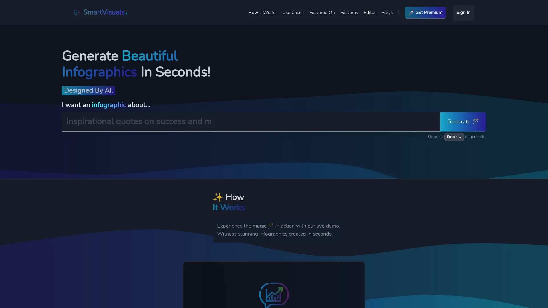 SmartVisuals - AI Infographic Maker