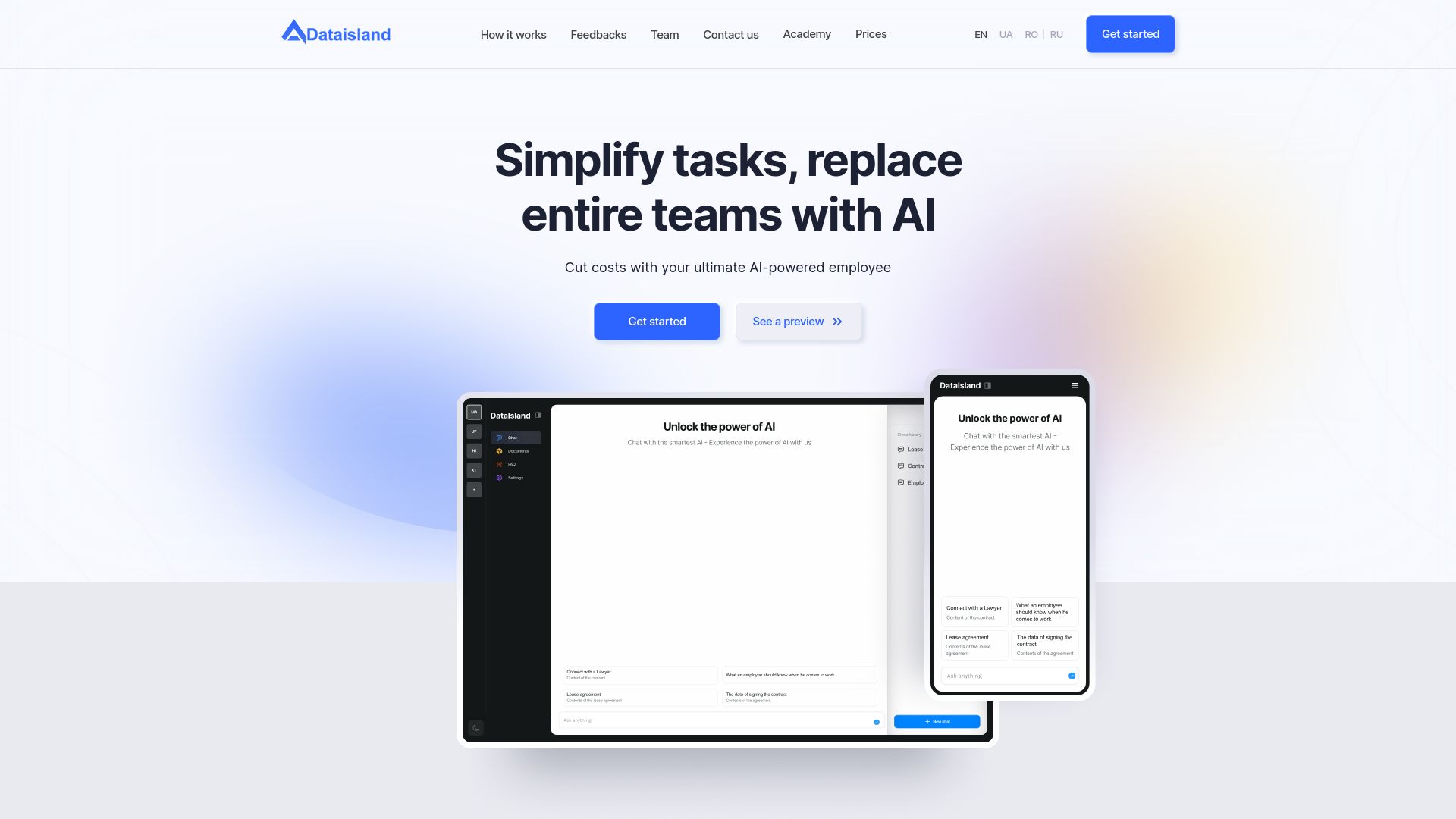 Dataisland screenshot