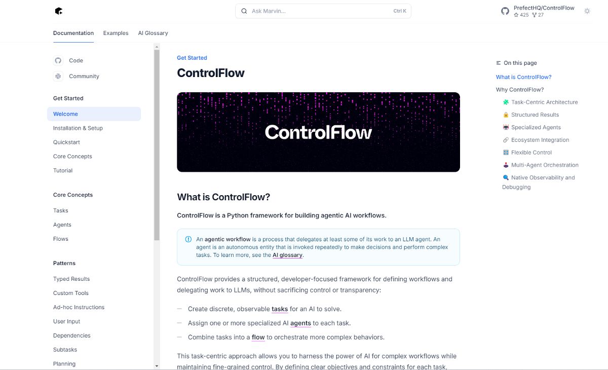 ControlFlow screenshot