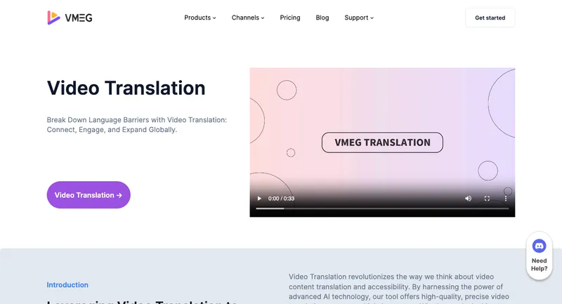 VMEG Video Translation