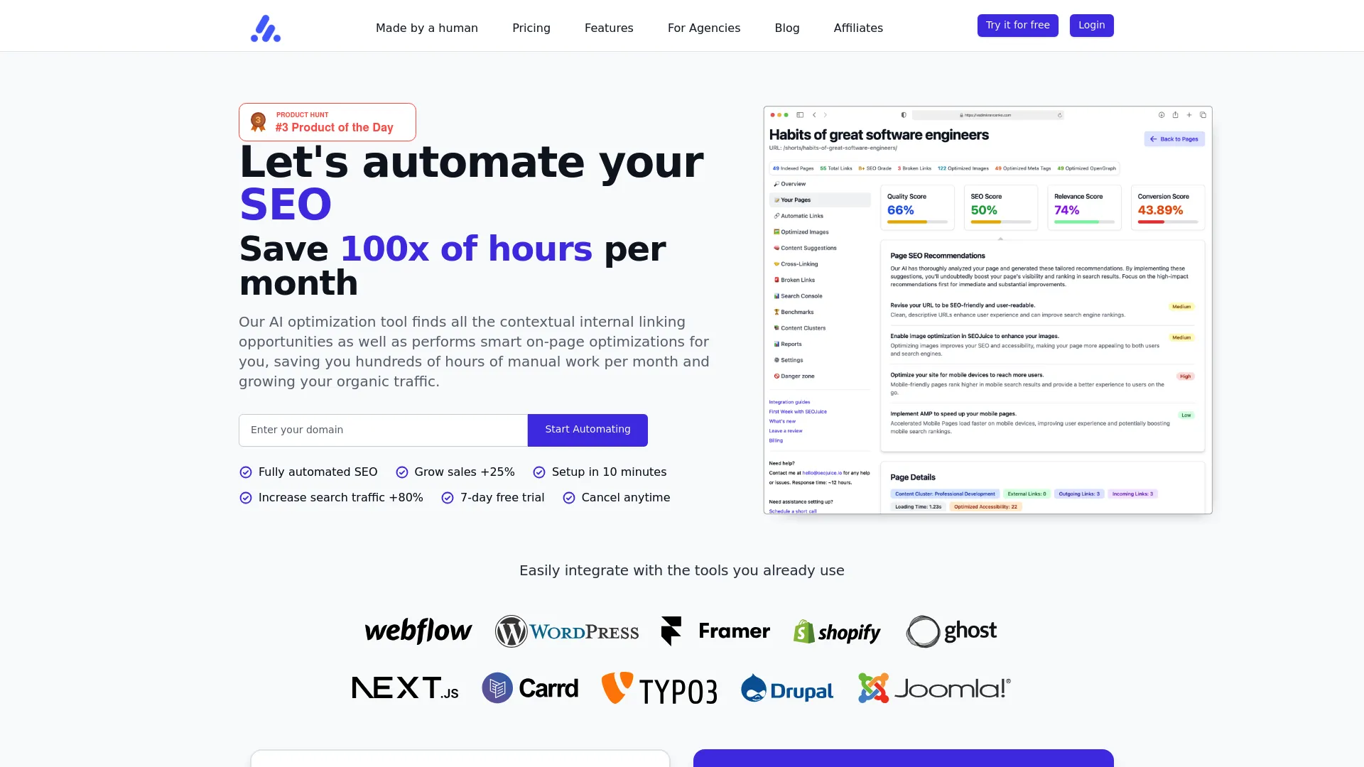 SEOJuice - Automated SEO Tool