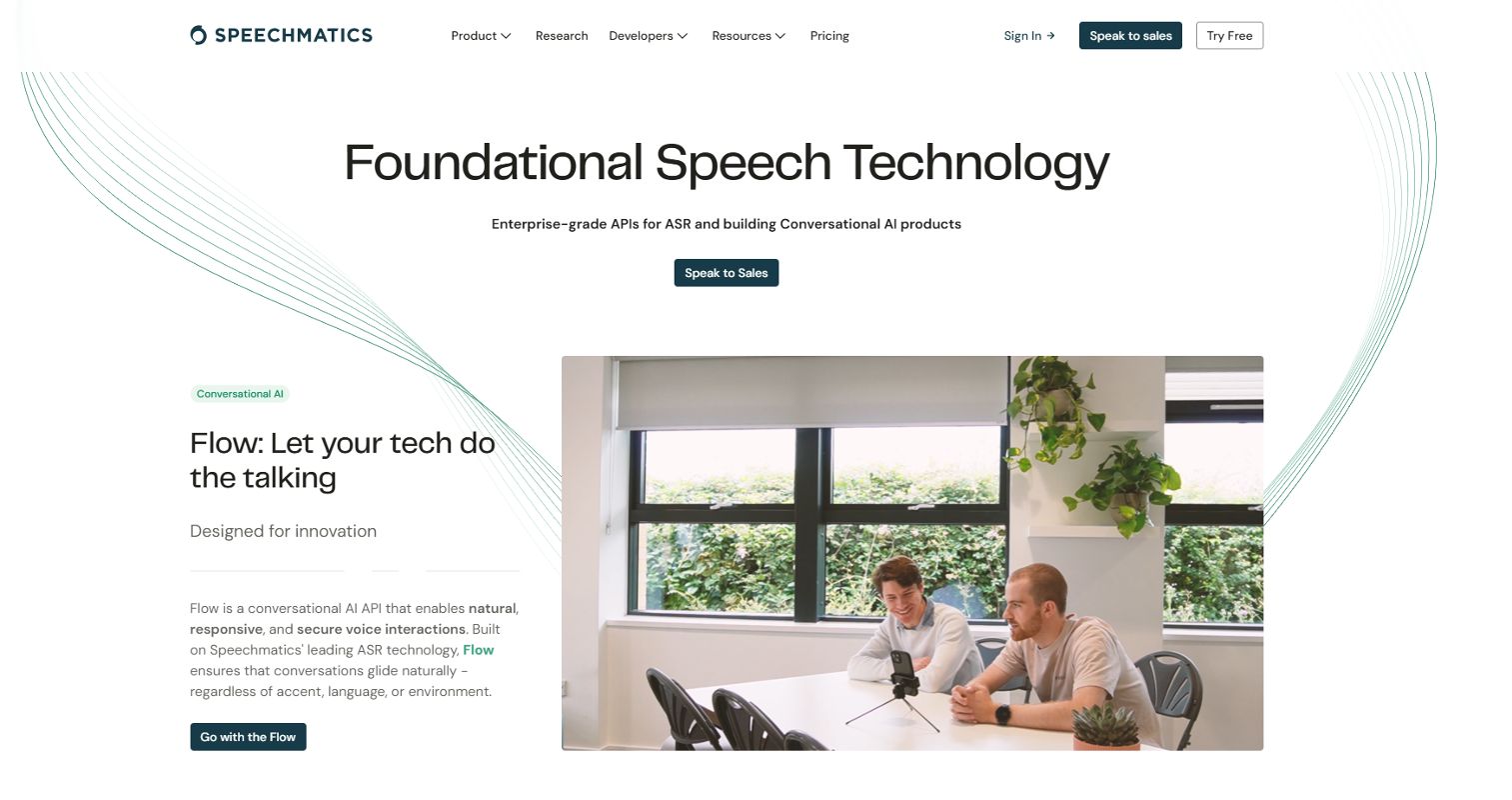 Speechmatics screenshot