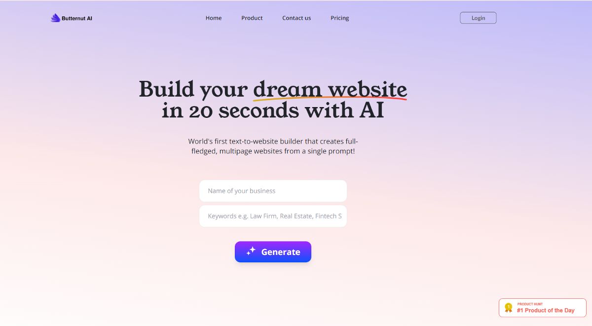 Butternut AI screenshot