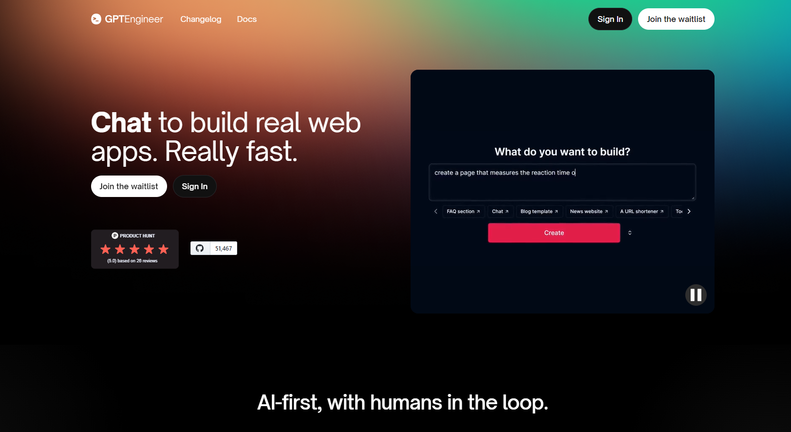 GPTEngineer screenshot