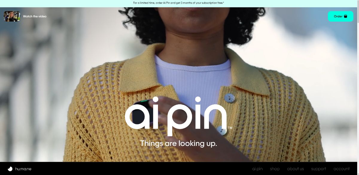 Humane AI Pin screenshot