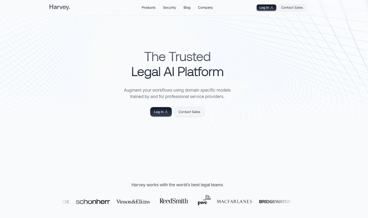 Harvey AI screenshot