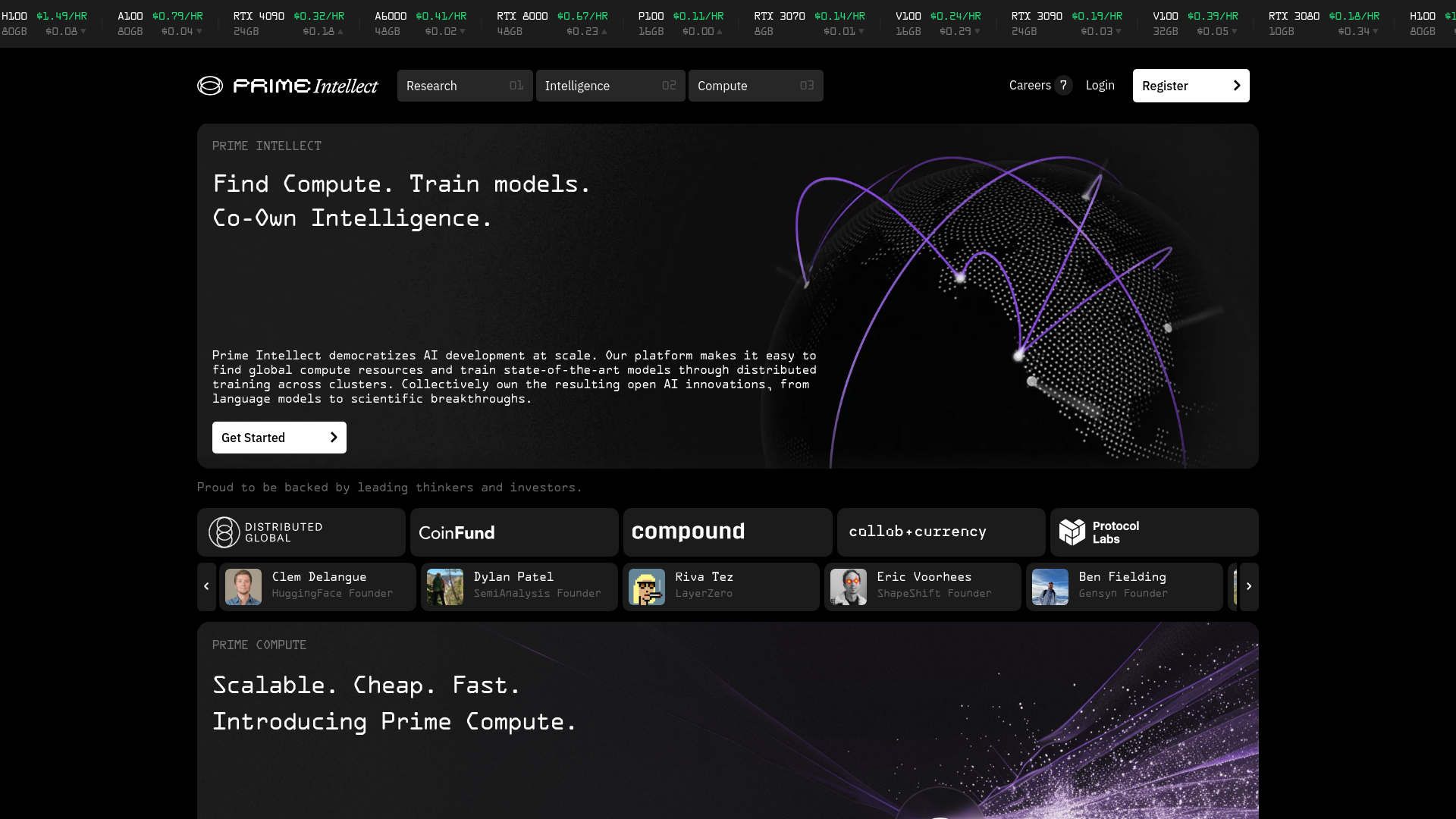 Prime Intellect screenshot