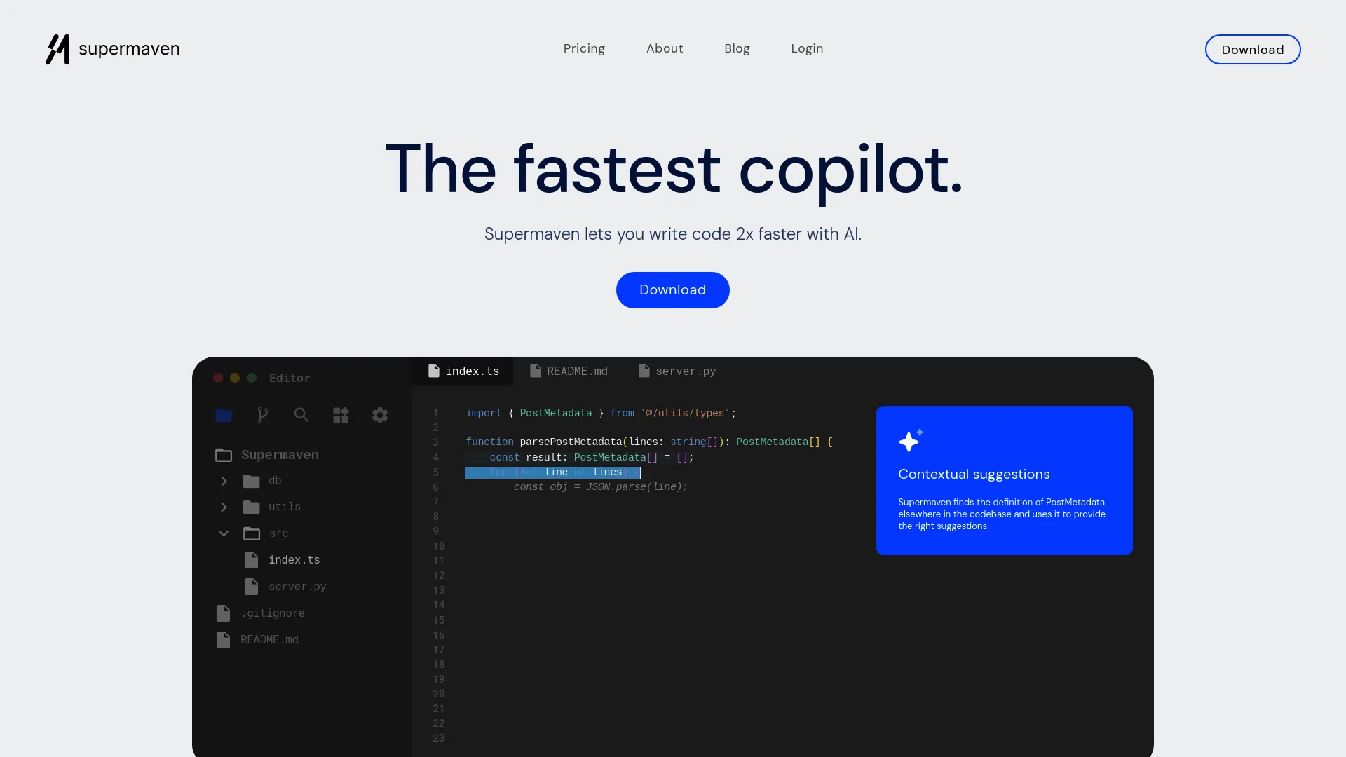 Supermaven - Free AI Code Editor