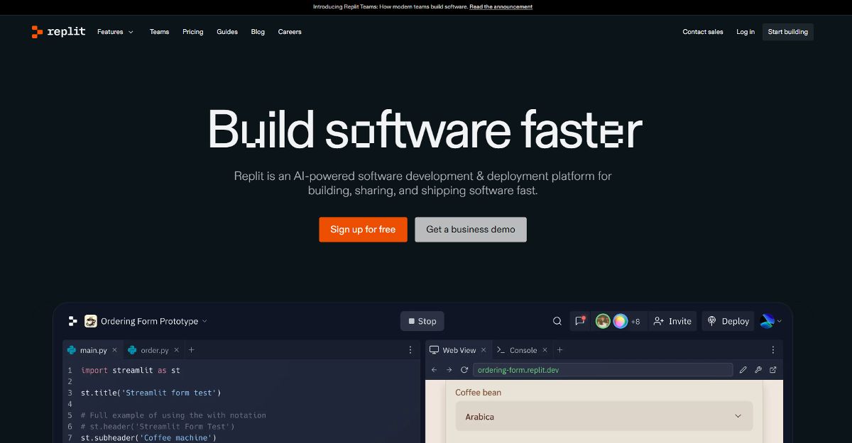 Replit Agent screenshot