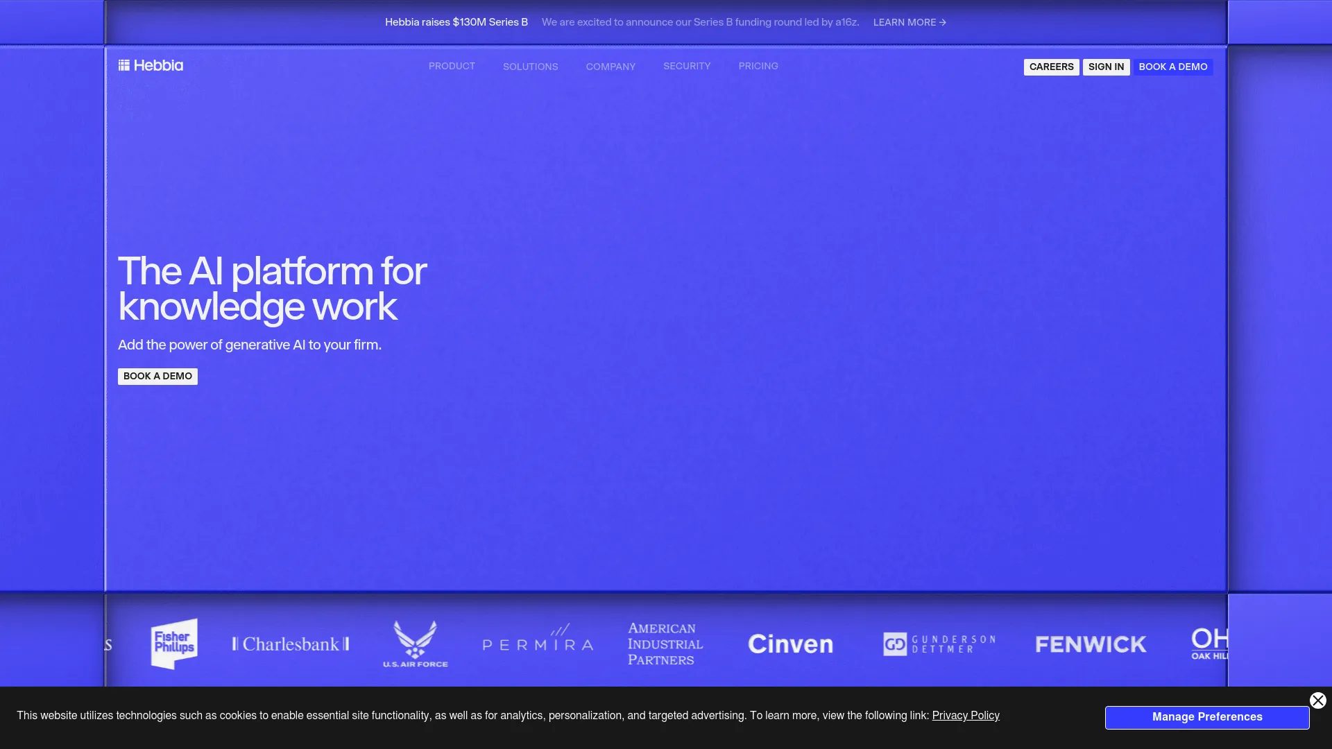 Hebbia AI screenshot