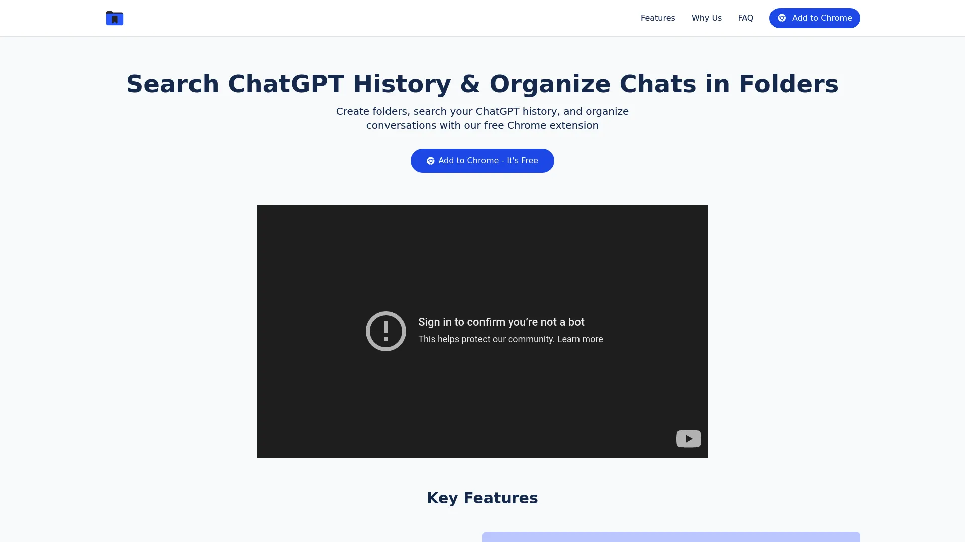 Bookmark & Organise Folders for ChatGPT