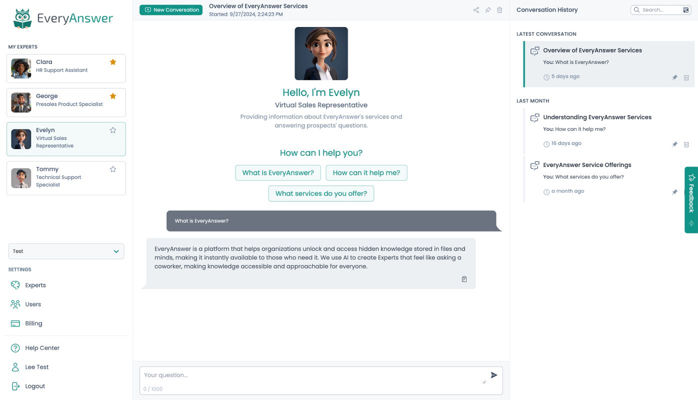 EveryAnswer screenshot