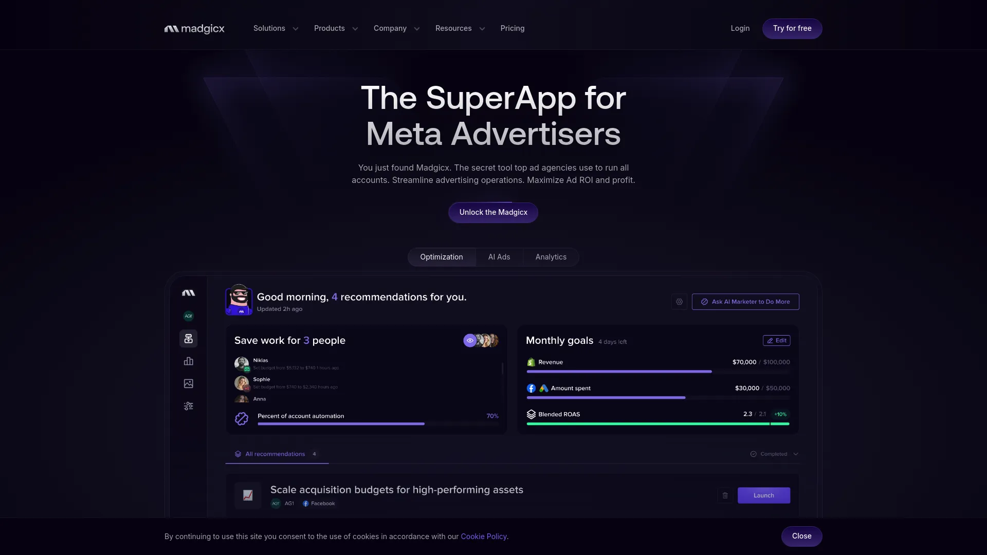 Madgicx - AI Marketing Tool
