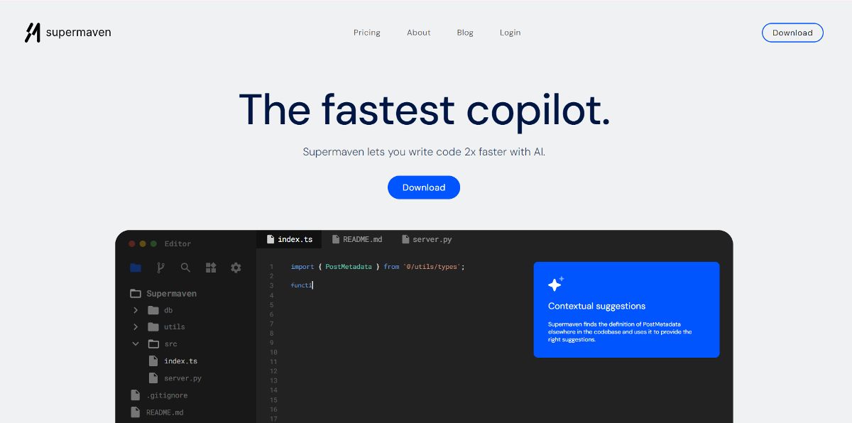 Supermaven screenshot