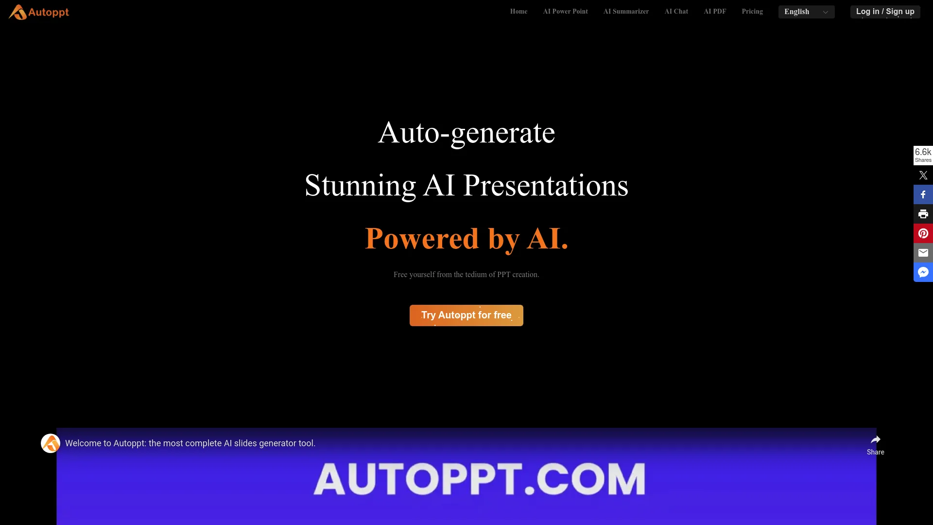 Autoppt: AI Presentation Creator