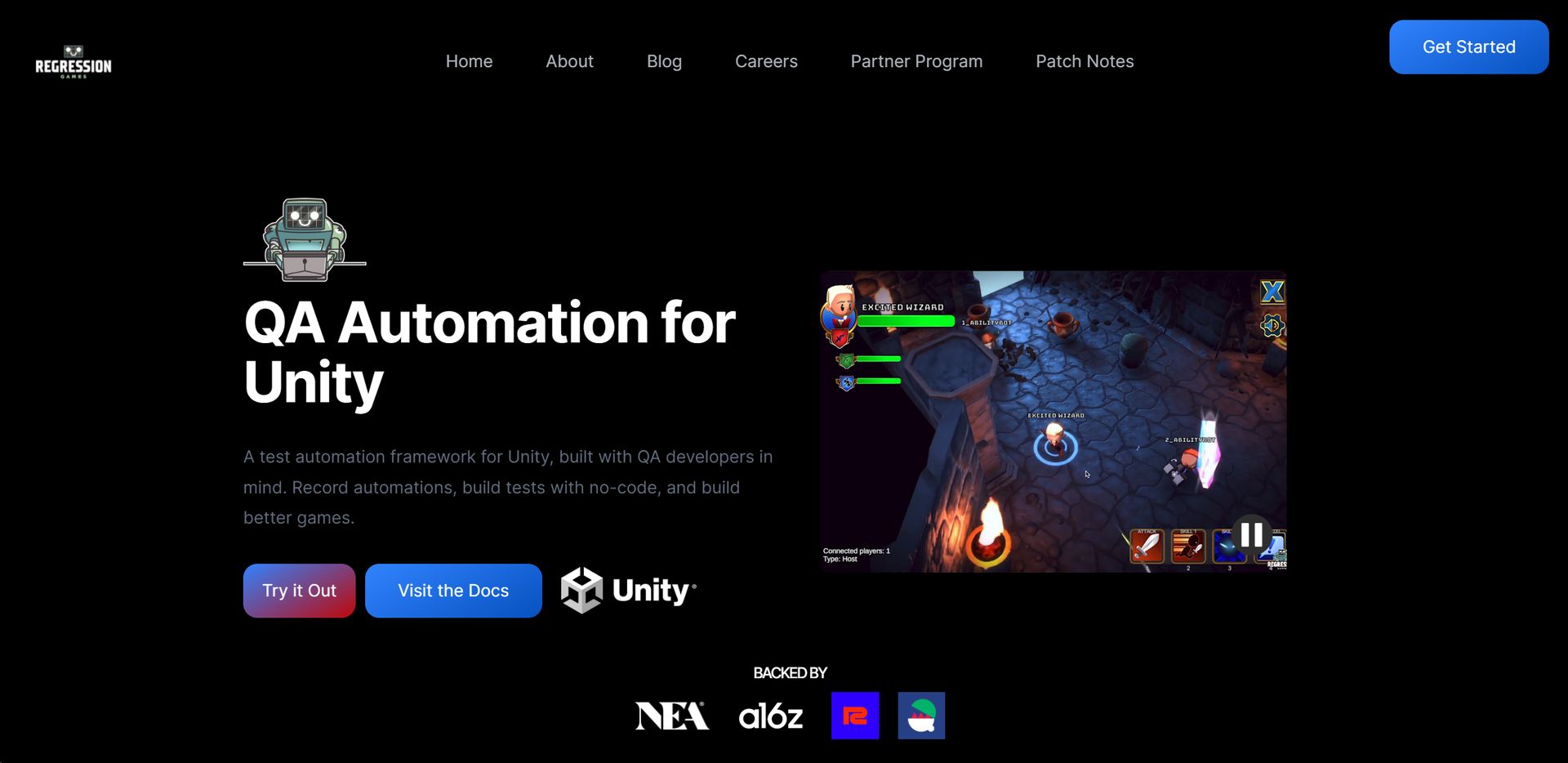 Regression screenshot