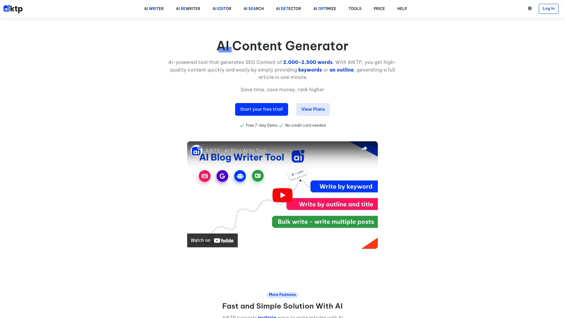AIKTP: AI SEO Content Generator