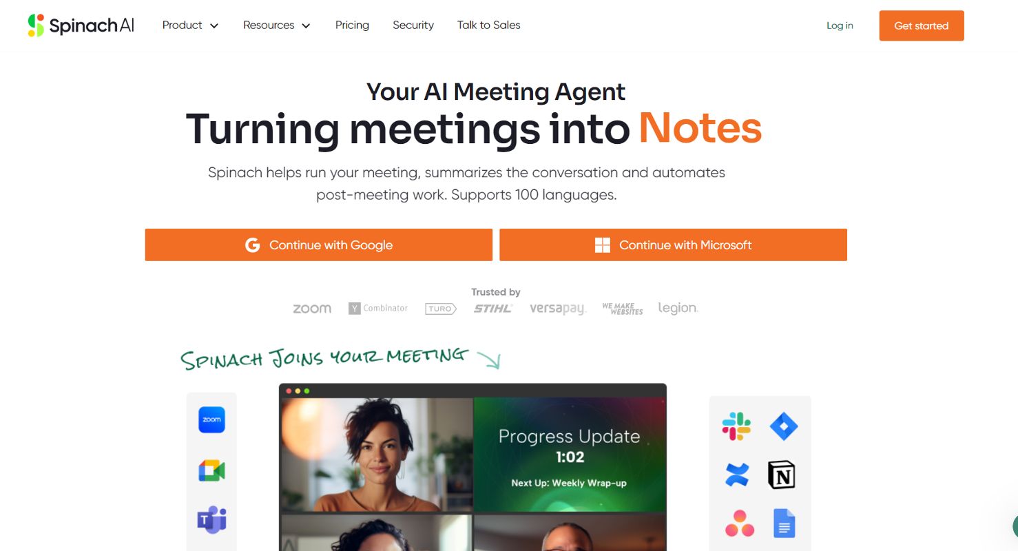 SpinachAI screenshot