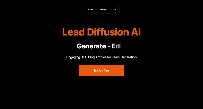 Lead Diffusion AI