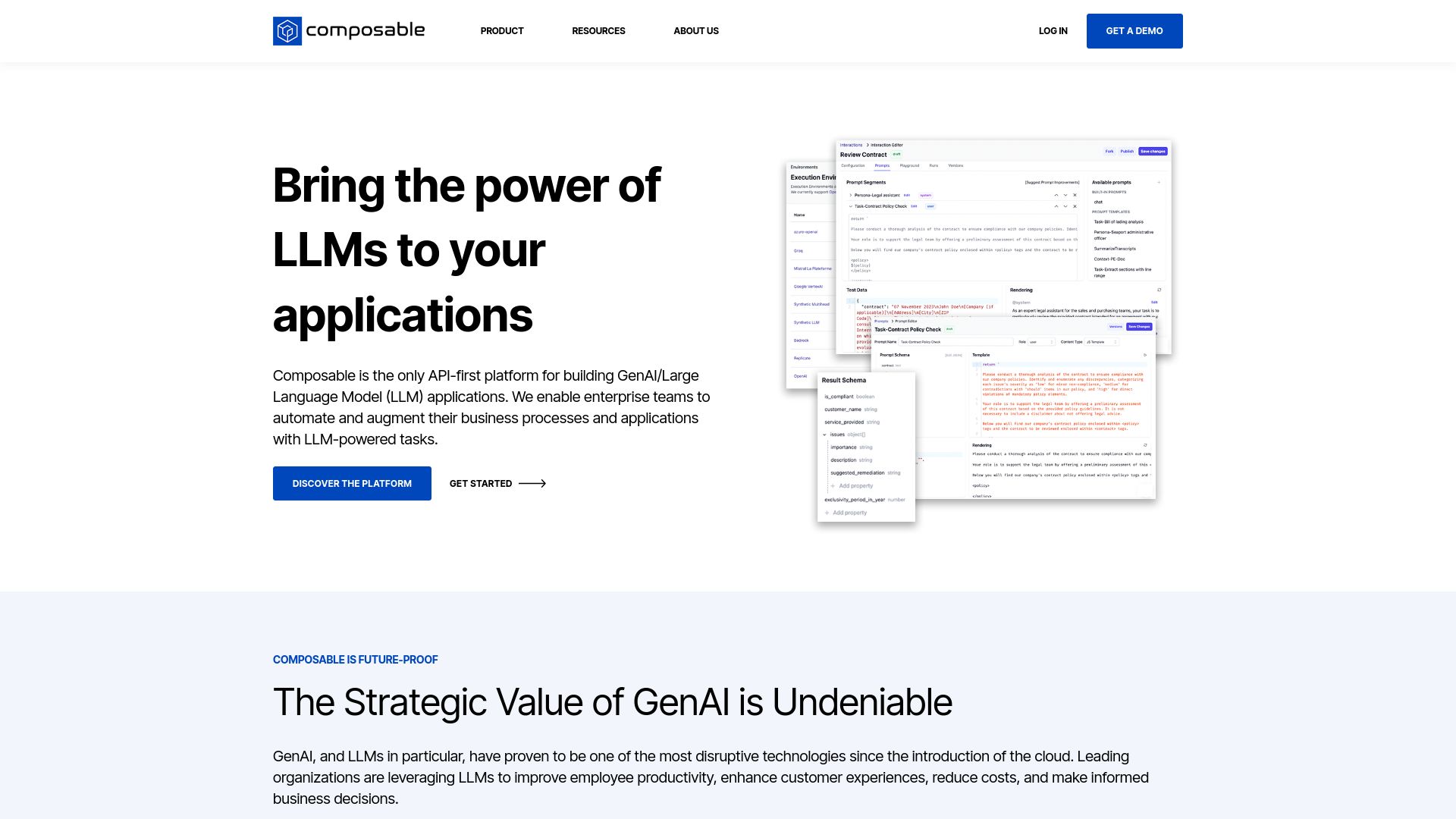 Composable Prompts screenshot