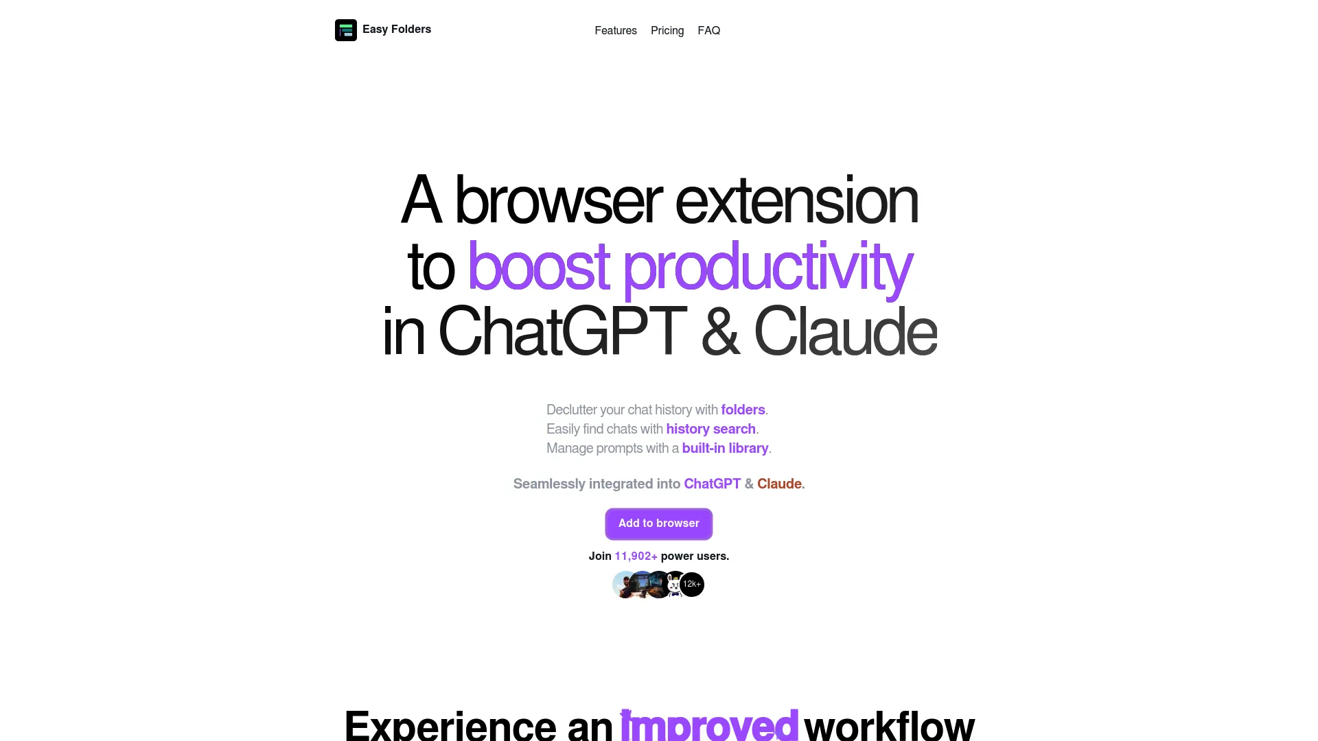 Easy Folders - ChatGPT Organise Chats