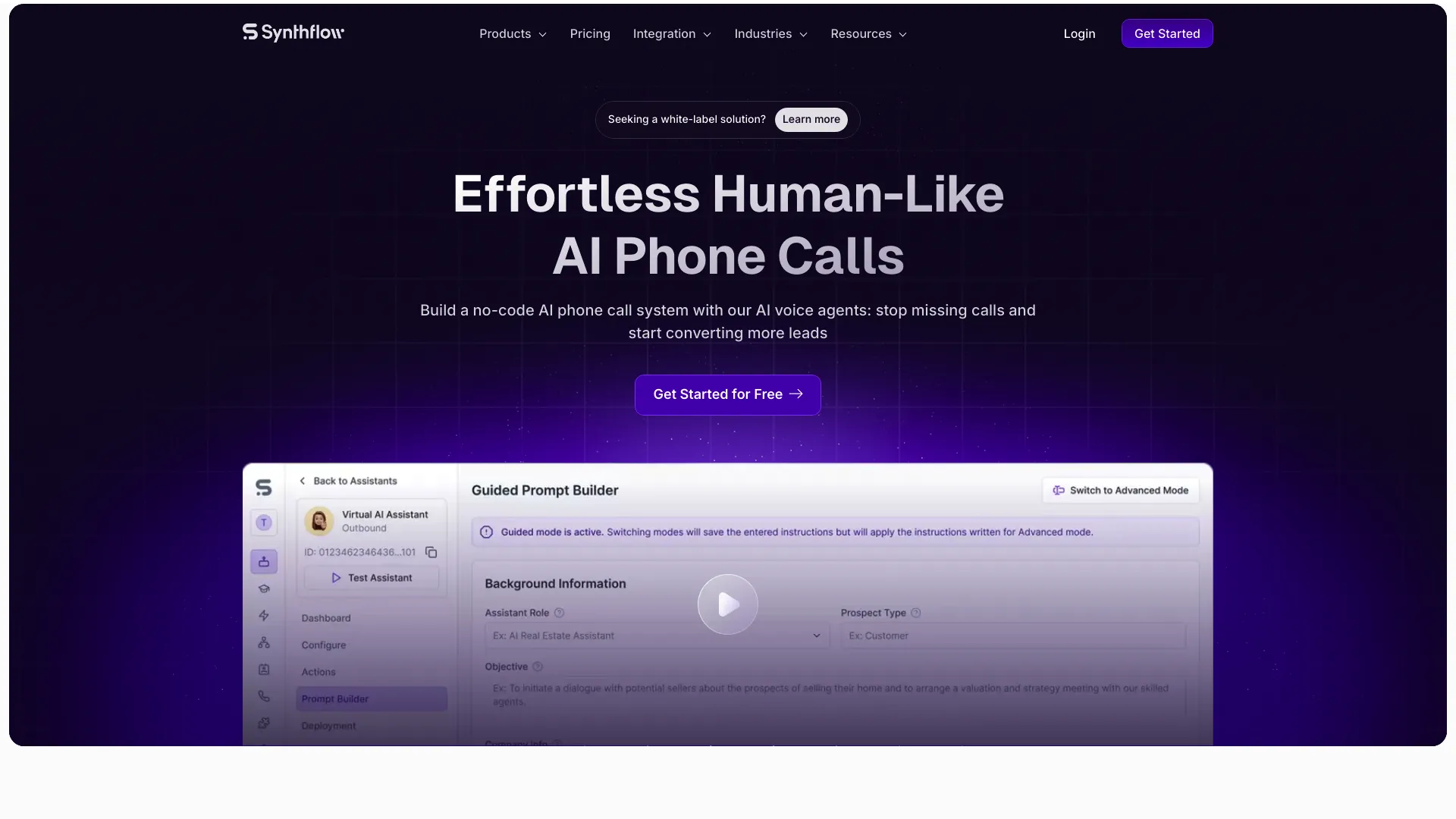 Synthflow : AI Phone Calling App