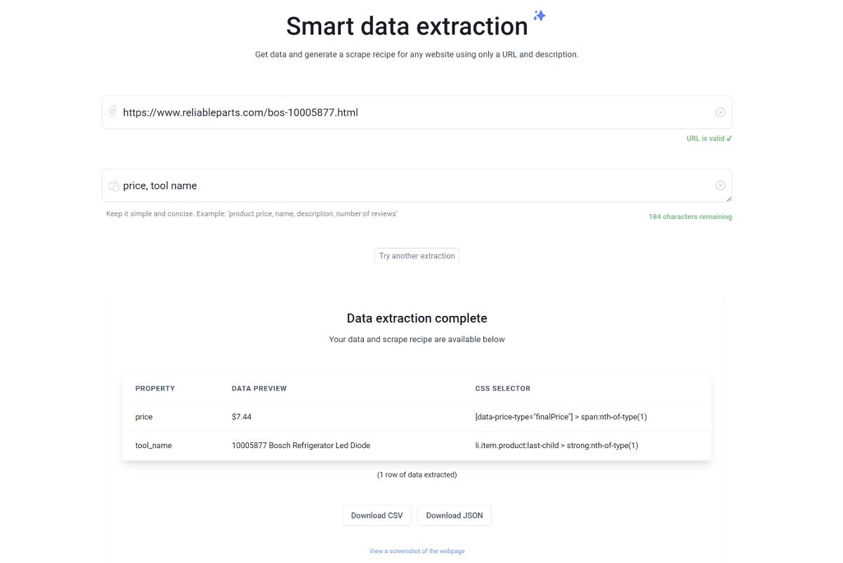 scrape.new screenshot