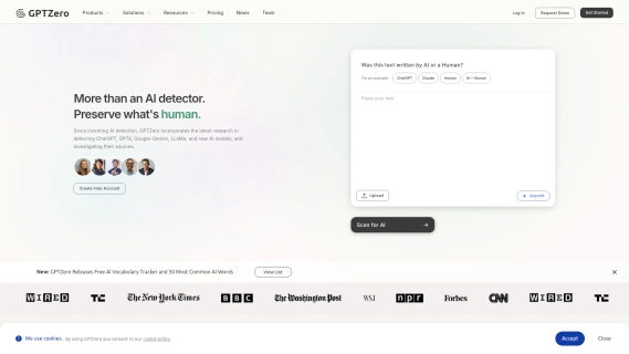 GPTZero - Artificial Intelligence Detector Tool