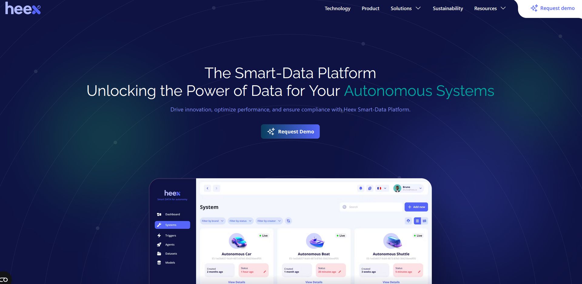 Heex Technologies screenshot