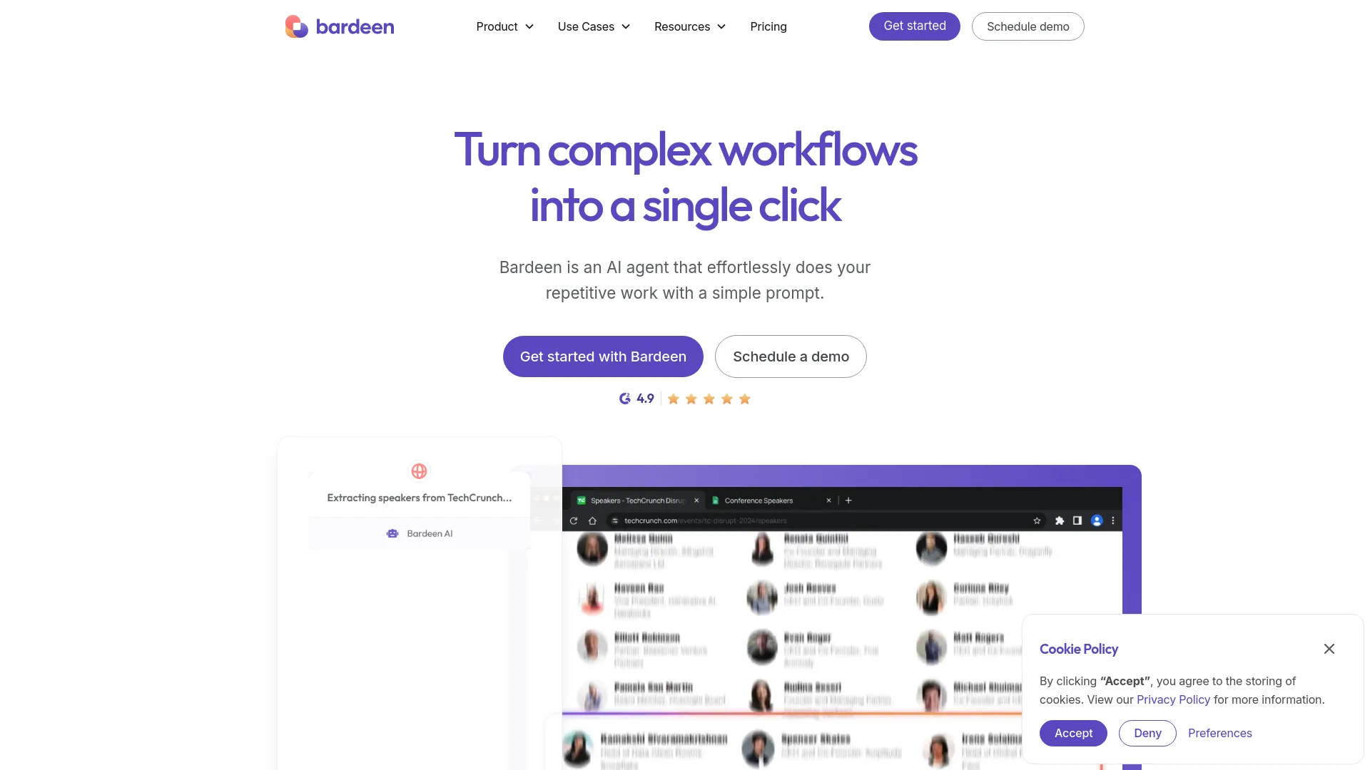 Bardeen AI: Workflow Task Automation Software