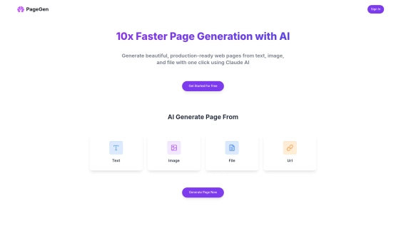 PageGen-AI Page Generator
