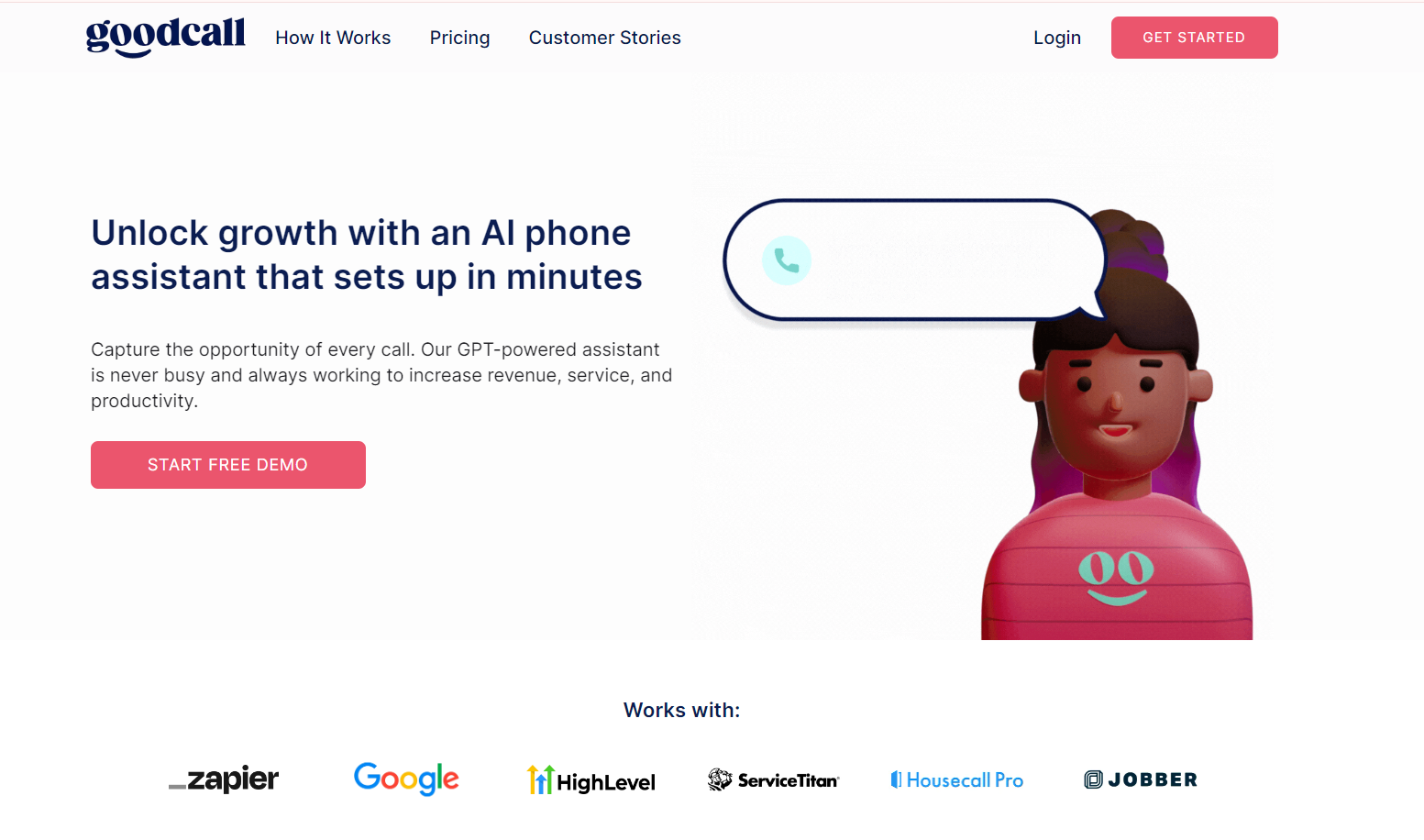 Goodcall AI screenshot